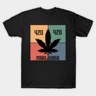 Marijuana leaf, 420 and Marijuana, Cannabis T-Shirt